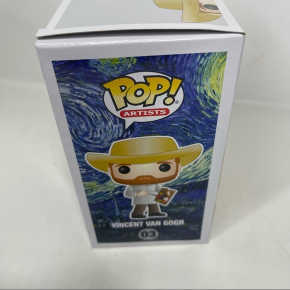 NIB Funko POP! ARTIST : VINCENT : #03 VINCENT VAN GOGH - Picture 2 of 5